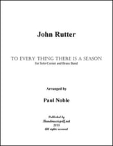 To Every Thing There Is a Season Concert Band sheet music cover